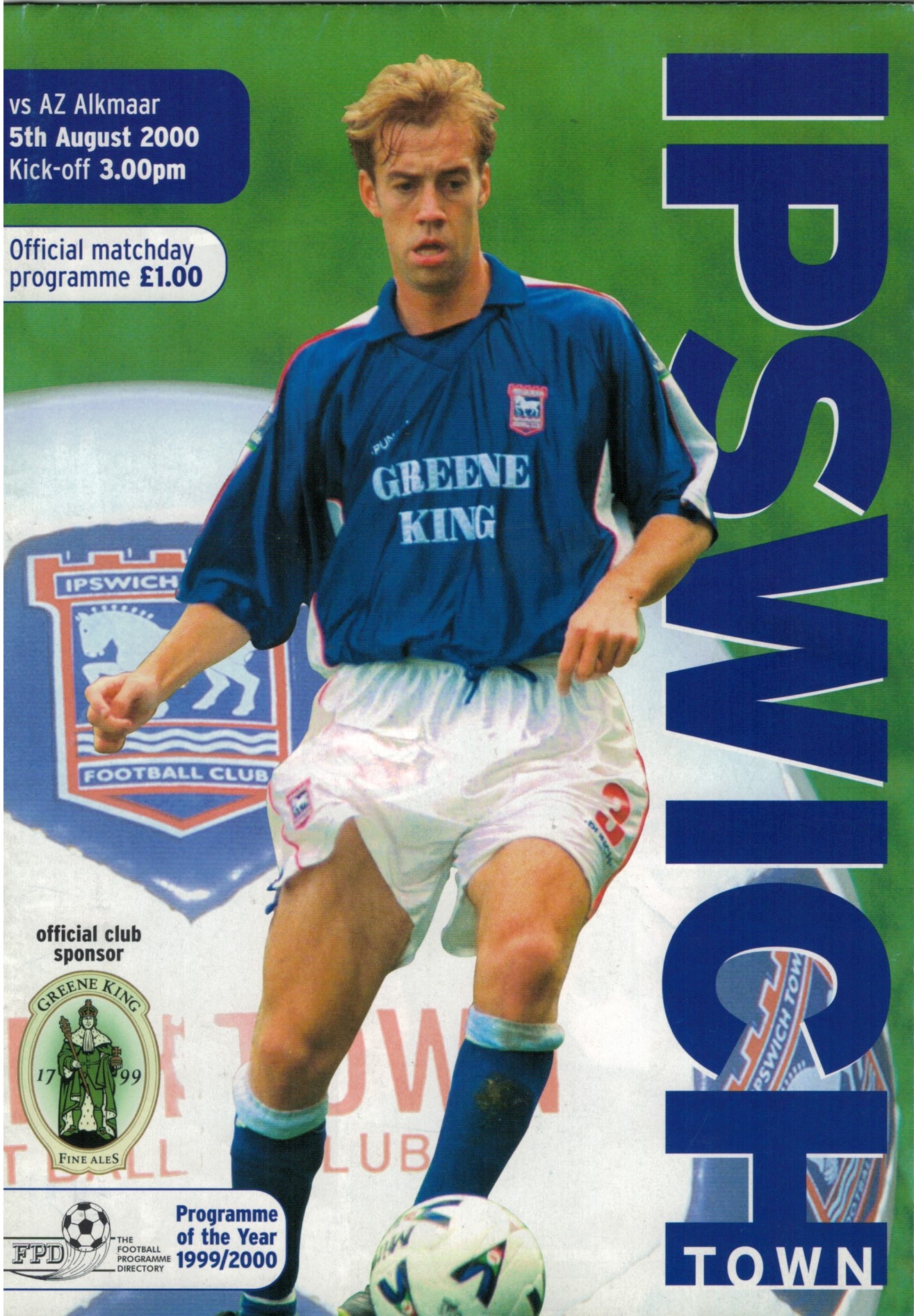 AZ Programma 5-aug-2000 Ipswich Town away